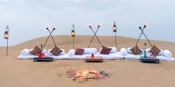 Private Candle Light Dinner On Sand Dunes